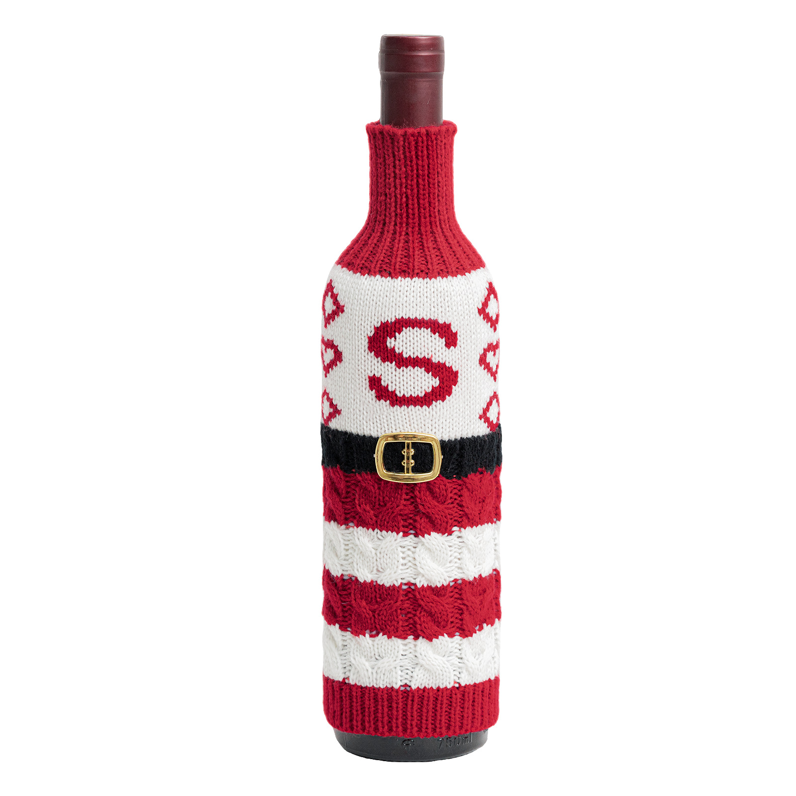 Navidad transfronteriza letras botellas de vino set decoración Navidad tejo set de vino set decoración fiesta atmósfera festiva