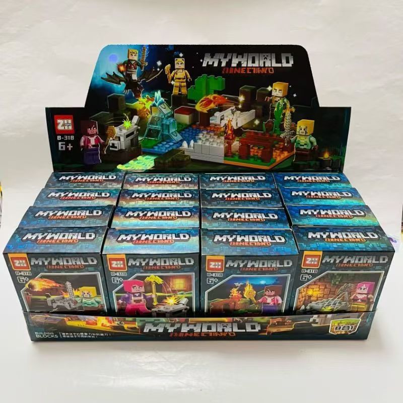 16盒价地底我的世界八合一积木B-318培养孩子想象力创造力16入儿|undefined