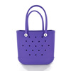 Cross border Europe and America Foreign trade new pattern EVA Beach Bag capacity portable reverent Bag Jelly color lady clutch bag