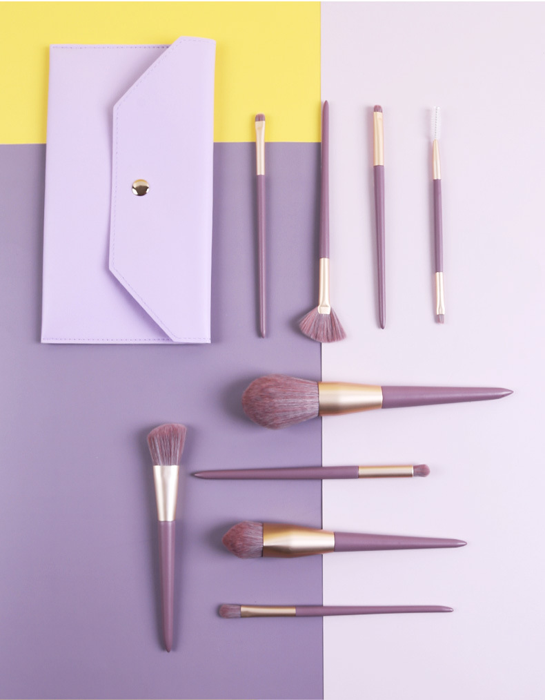 Wholesale Purple Makeup Brush 9 Pieces Set Nihaojewelry display picture 2