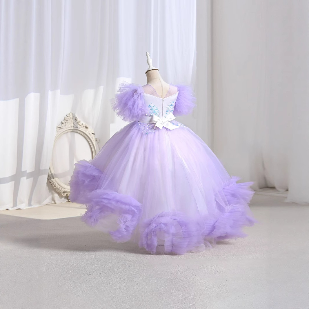 Dream Mesh Girl Princess vestido 2025 nuevo piano de verano vestido de nicho de lujo ligero