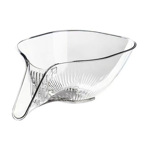 Multifunctional drainage basket dry and wet separation water sink filter basket traceless creative plastic vegetable washing pool drain rack batch