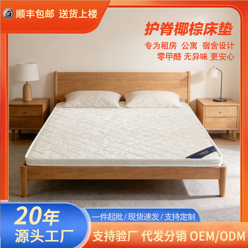 Palm Mattress for Hotels and Guesthouses, Home Use, Soft and Hard Mattress, Factory Direct Supply, Coconut Palm Mattress, Thin Mattress, Special for Hotels and Guesthouses