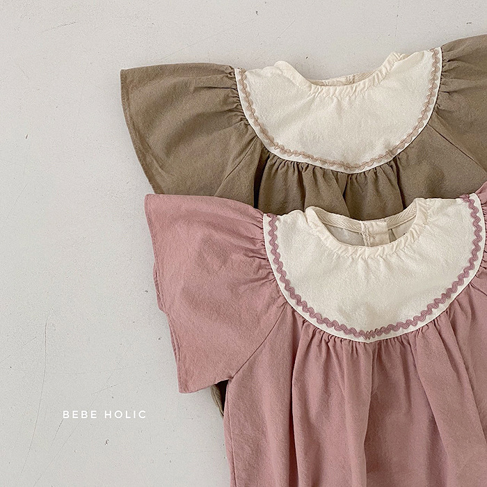 INS bebé mameluco Bebé Ropa de verano bebé niña mono niña vaina ropa de verano pequeño vuelo manga mameluco