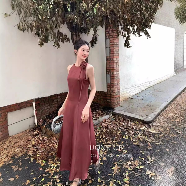 Autumn elegant sophisticated dress