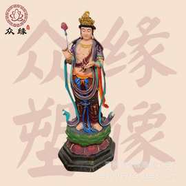 玻璃钢佛像厂家批发 东方三圣佛像 日光菩萨 月光菩萨佛像图片