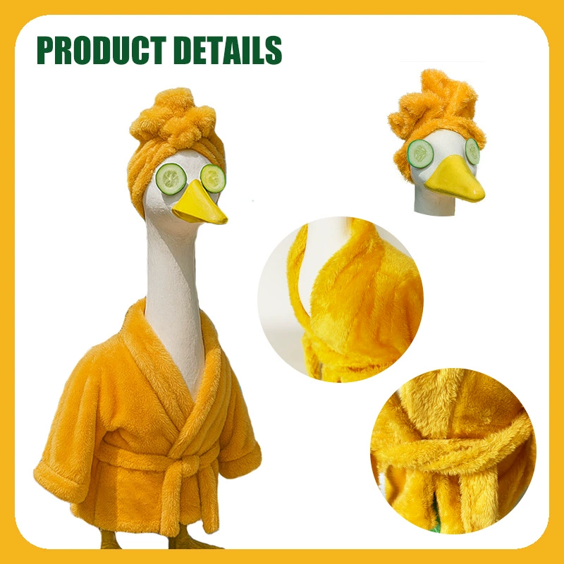 Новый костюм гуся для веранды, халат из двустороннего флиса для осени и зимы, праздничный стиль, необычный садовый наряд на Хэллоуин, Amazon.