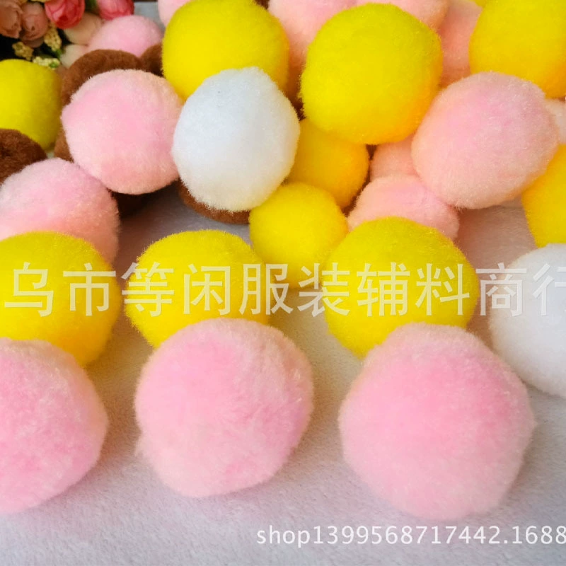 Фабрика прямые поставки плюшевый шар Рождественский снежок шифрование большой меховой шар детский сад аксессуары ручной работы могут быть образцом производства