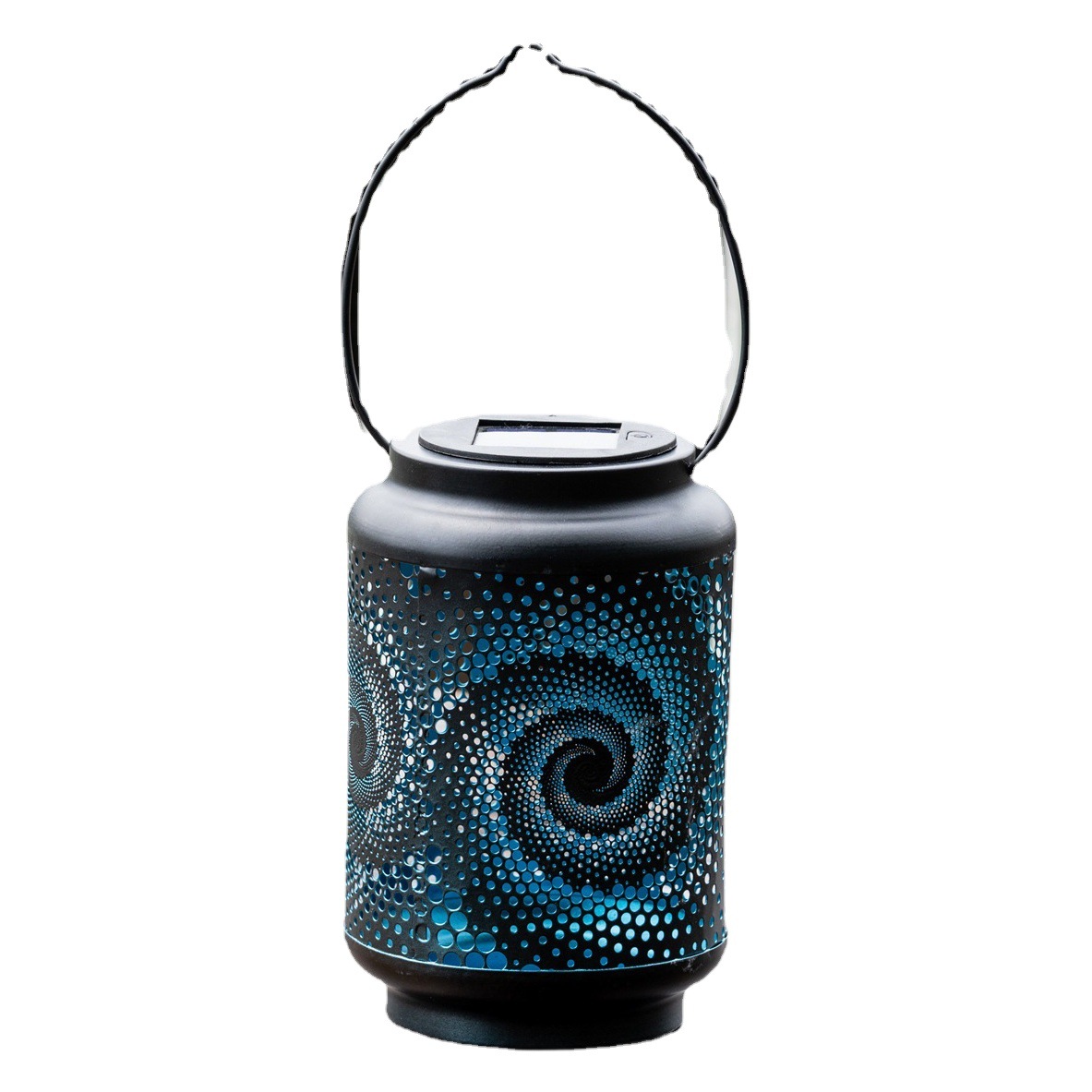 De estilo europeo 3D Caracol luz de la noche de hierro forjado forma de caracol de carga solar lámpara de proyección al aire libre artesanía decorativa