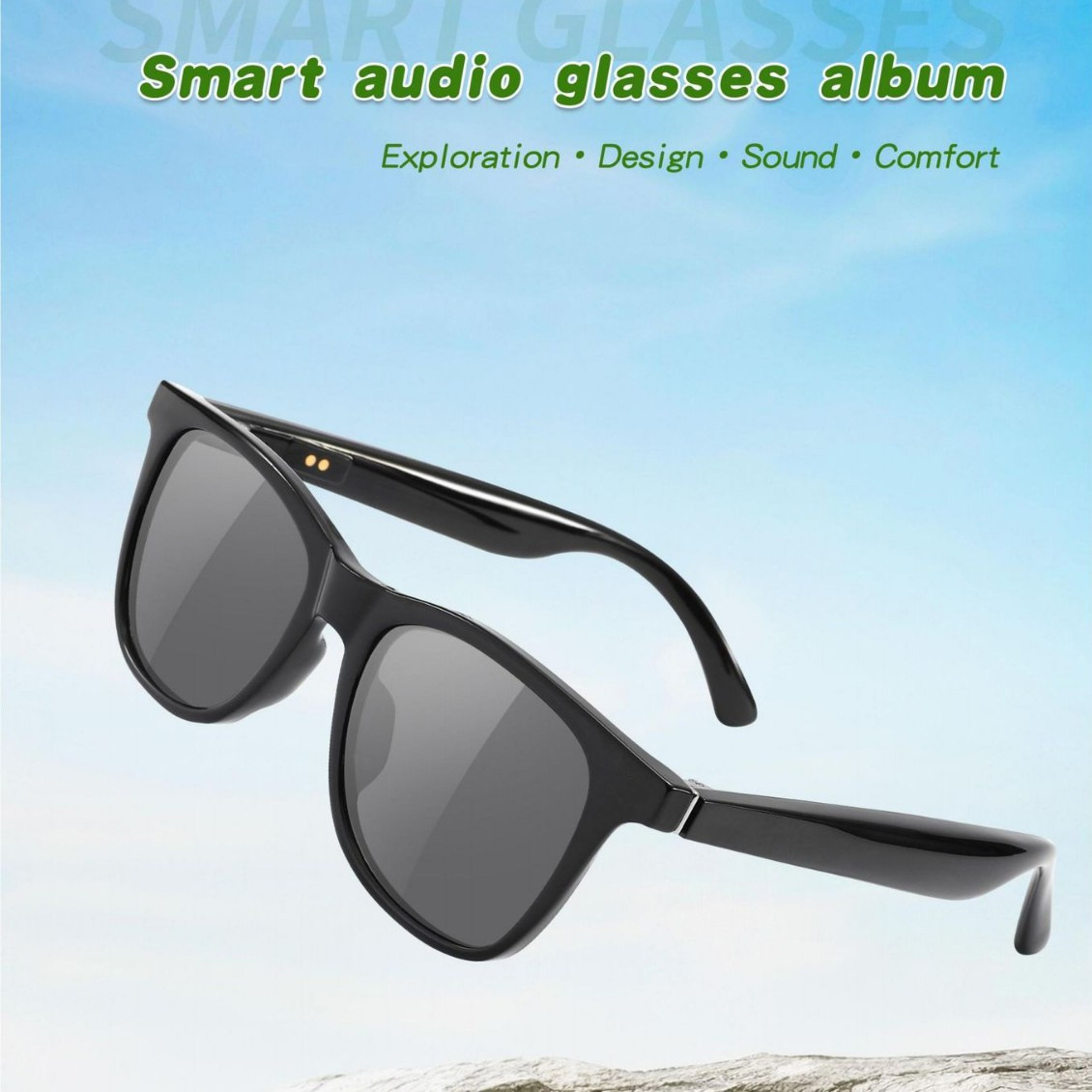 Smart Glasses With Bluetooth Audio And Metal Hinge Design_voghion.com