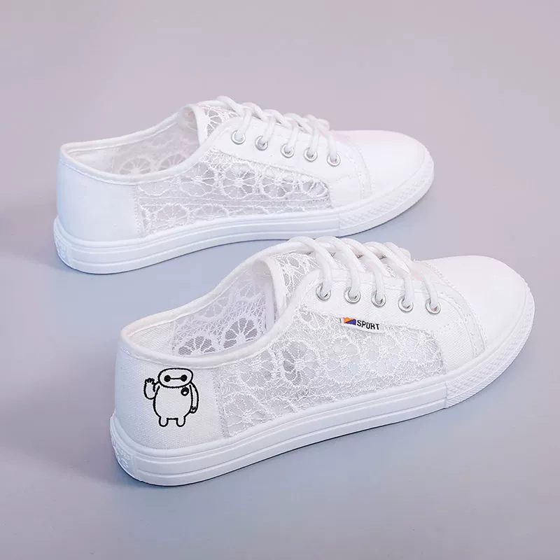 2024 сетчатая обувь женская корейская версия маленькая белая обувь новая сетчатая спортивная обувь женская дышащая летняя нескользящая повседневная обувь