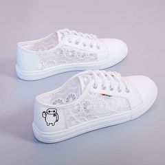 2024 Women's Korean Style White Mesh Sports Shoes, New Mesh Women's Breathable Versatile Summer Non-Slip Casual Shoes