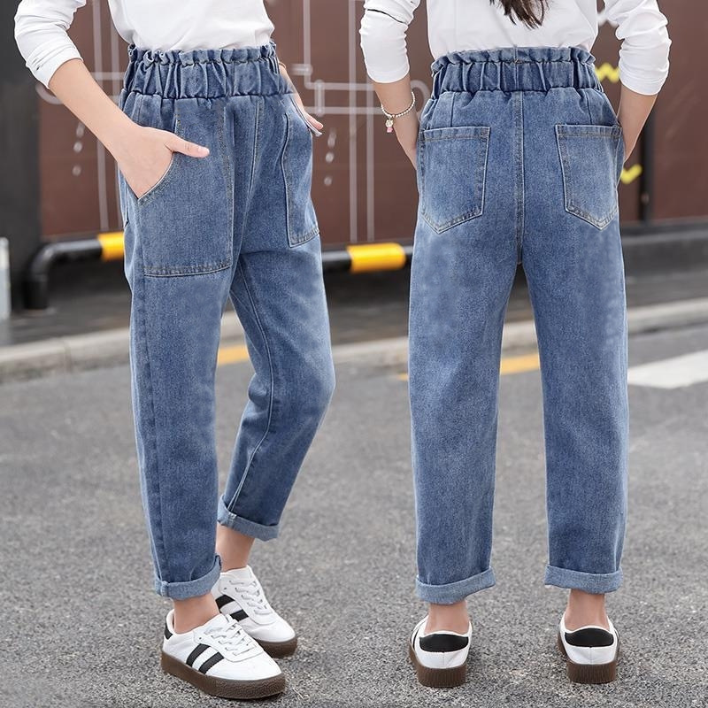 男の子のジーパンの春秋の子供服の韓国版のカジュアルなズボンの子供のズボンの小さい子供の赤ちゃんのズボンのファッション|undefined