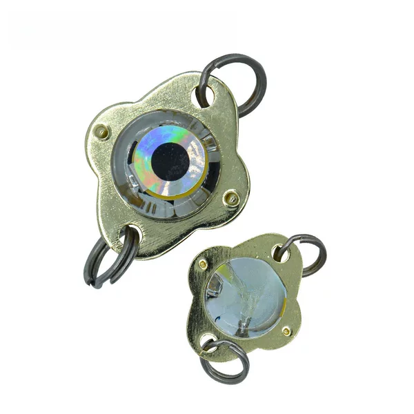 Flower-Shaped Fish-Attracting Led Light, Button-Type Fish Gathering Light, Sea Fishing Underwater Fish Gathering Device, Ultra-Bright, Strong Light, High Power