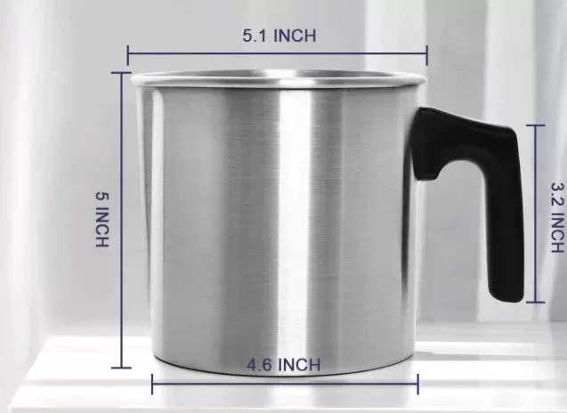 现货融蜡杯化蜡杯DIY蜡烛融化杯1.2升蜡烛制作工具香薰蜡烛铝蜡锅