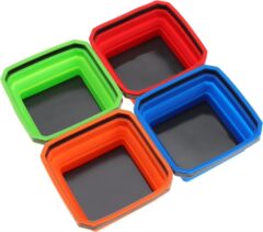 四色角型シリカゲル折り畳み可能な磁気部品パレット、磁気部品ロゴ、強磁気