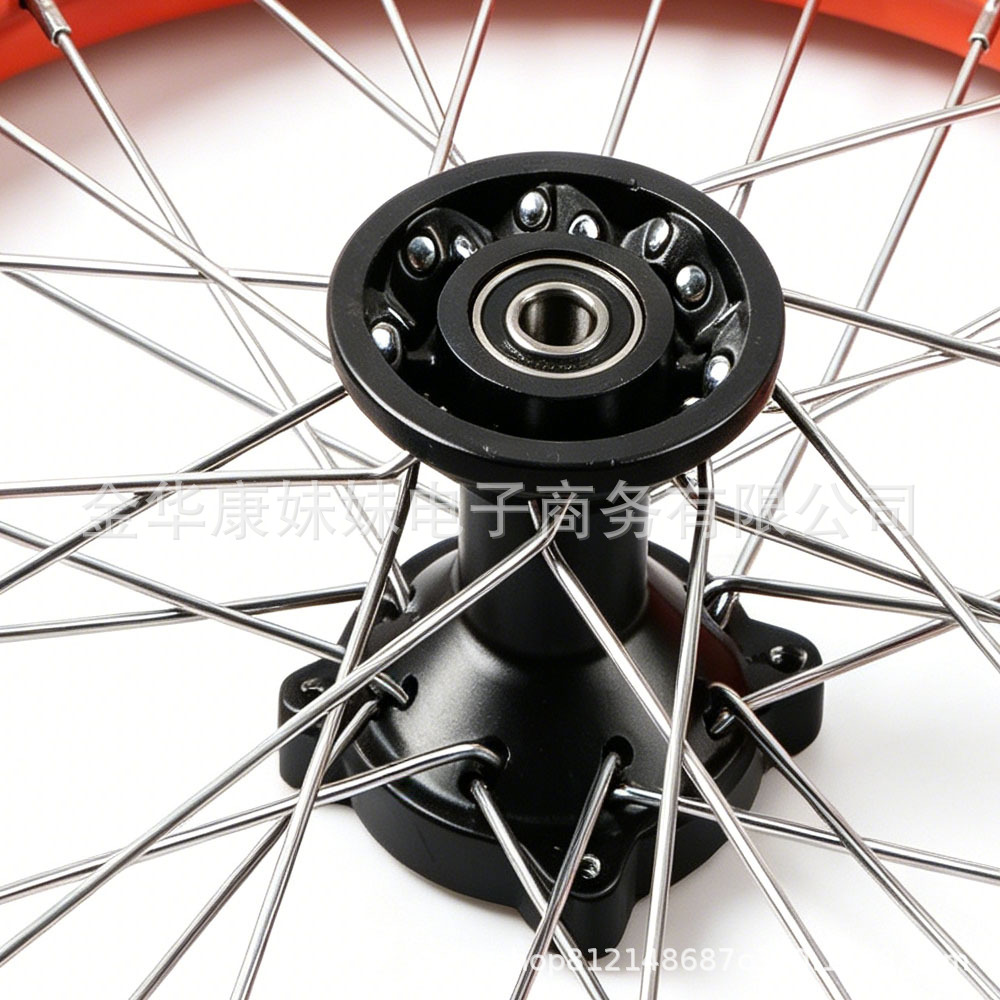 Off-Road Motorcycle Front Wheel Orange 60/10014 C Butterfly, Suitable for Off-Road Electric Motorcycles, Off-Road Motorcycles