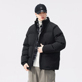 Трендовый зимний модный удерживающий тепло пуховик, куртка, в американском стиле, свободный крой