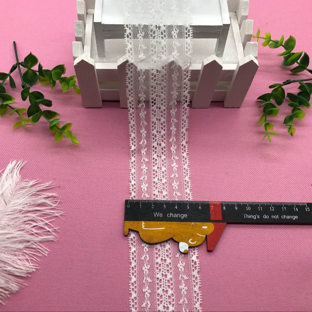 Черно-белая кружевная тесьма, сетчатый материал для декора штор, одежды, юбок, шириной 5 см, постоянно в наличии.