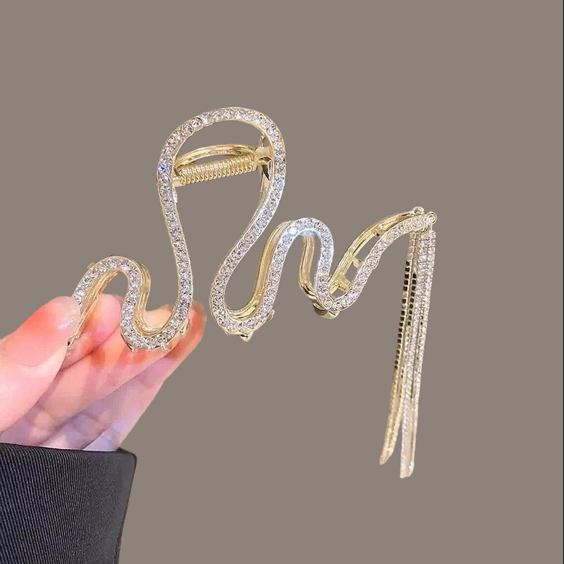 뱀 모양 태슬 골드