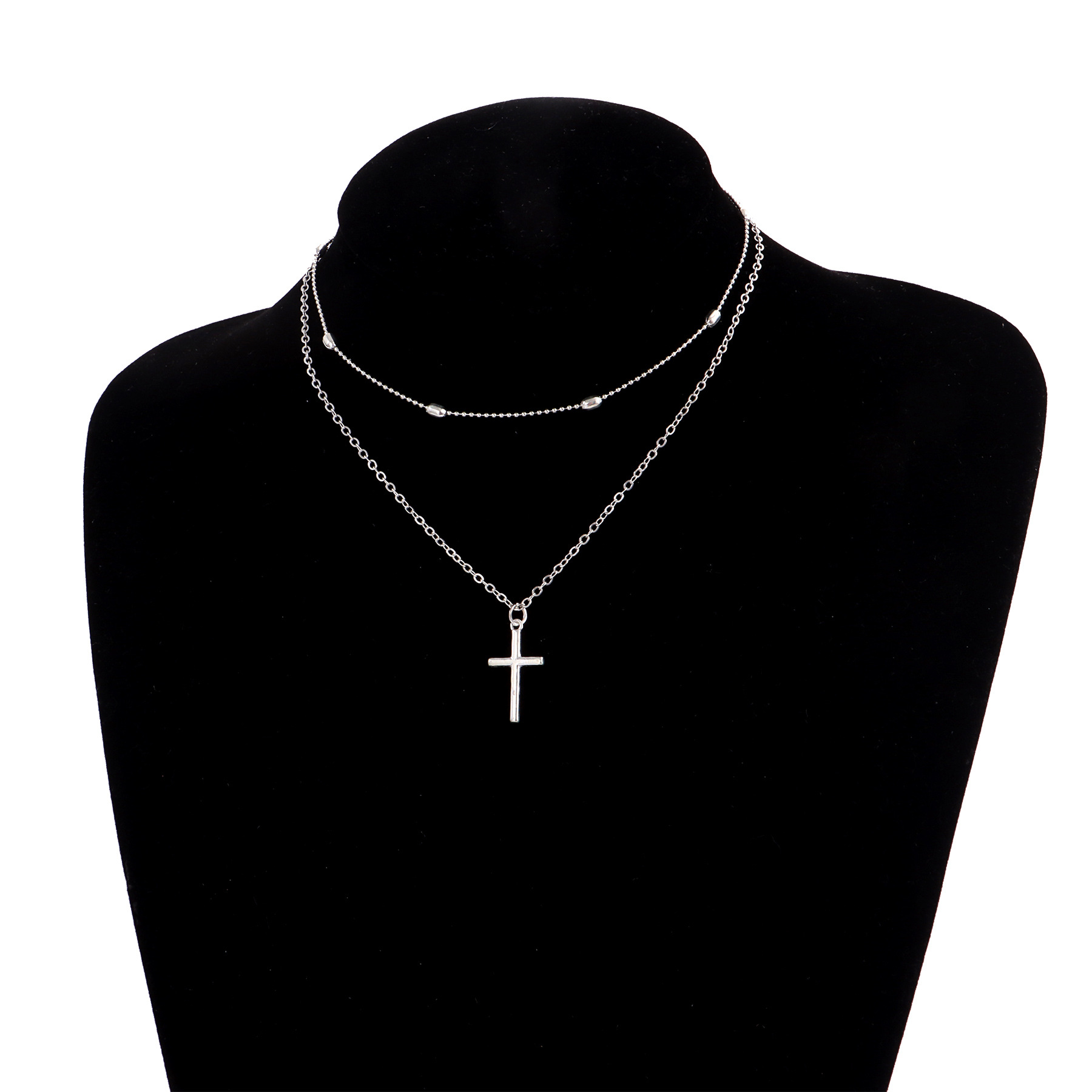 Adjustable Cross Pendant Necklace