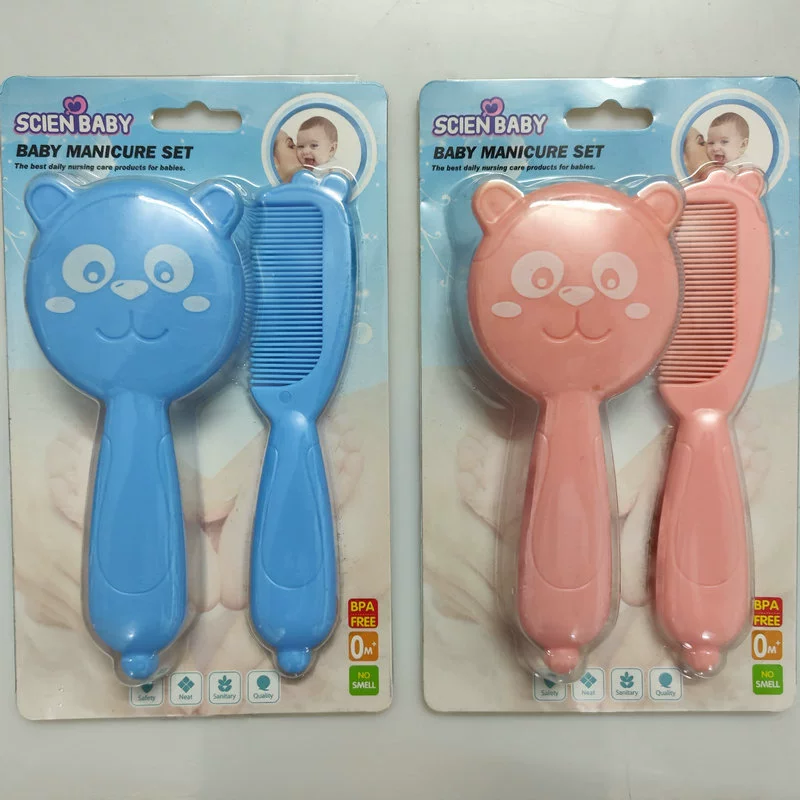 Ребенок мальчика и девочки щетки гребня младенца костюма щетки гребня медведя ручки младенца детей мультфильма мягкий