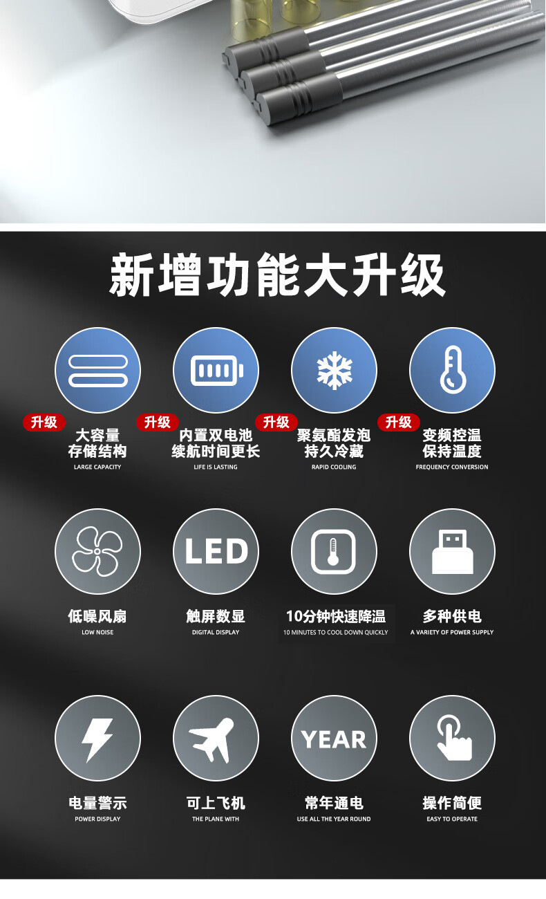 Cross-Border Insulin Refrigeration Box, Insulin-Specific Small Refrigerator, Medical Small Refrigerator, Portable Medicine Refrigeration and Constant Temperature