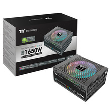 TT台式電腦主機RGB額定1650W 鈦金牌全電壓模組PCIE5.0游戲電源
