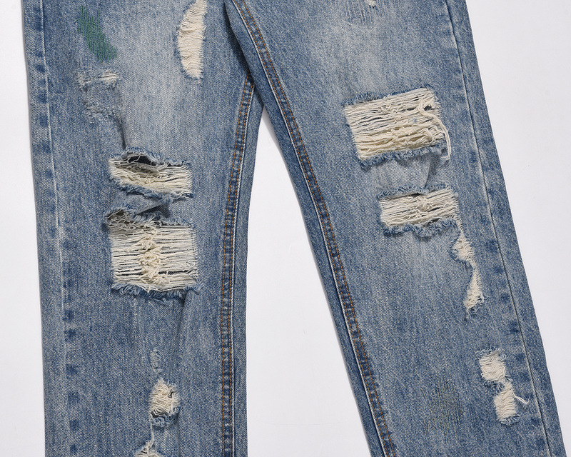 Men's Summer Thin Ripped Casual American Jeans