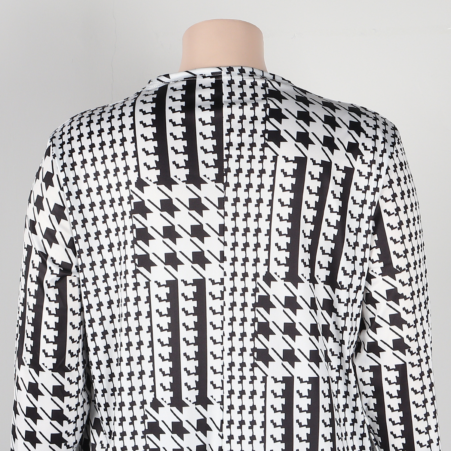 Abbigliamento da donna sexy cardigan stampato manica lunga due pezzi vestito da discoteca_voghion.com