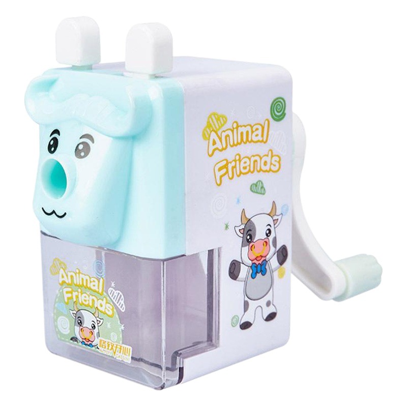 Papelería creativa pastizales animal forma de dibujos animados Sacapuntas de acero de aleación núcleo de cuchillo sacapuntas Sacapuntas de lápiz de regalo