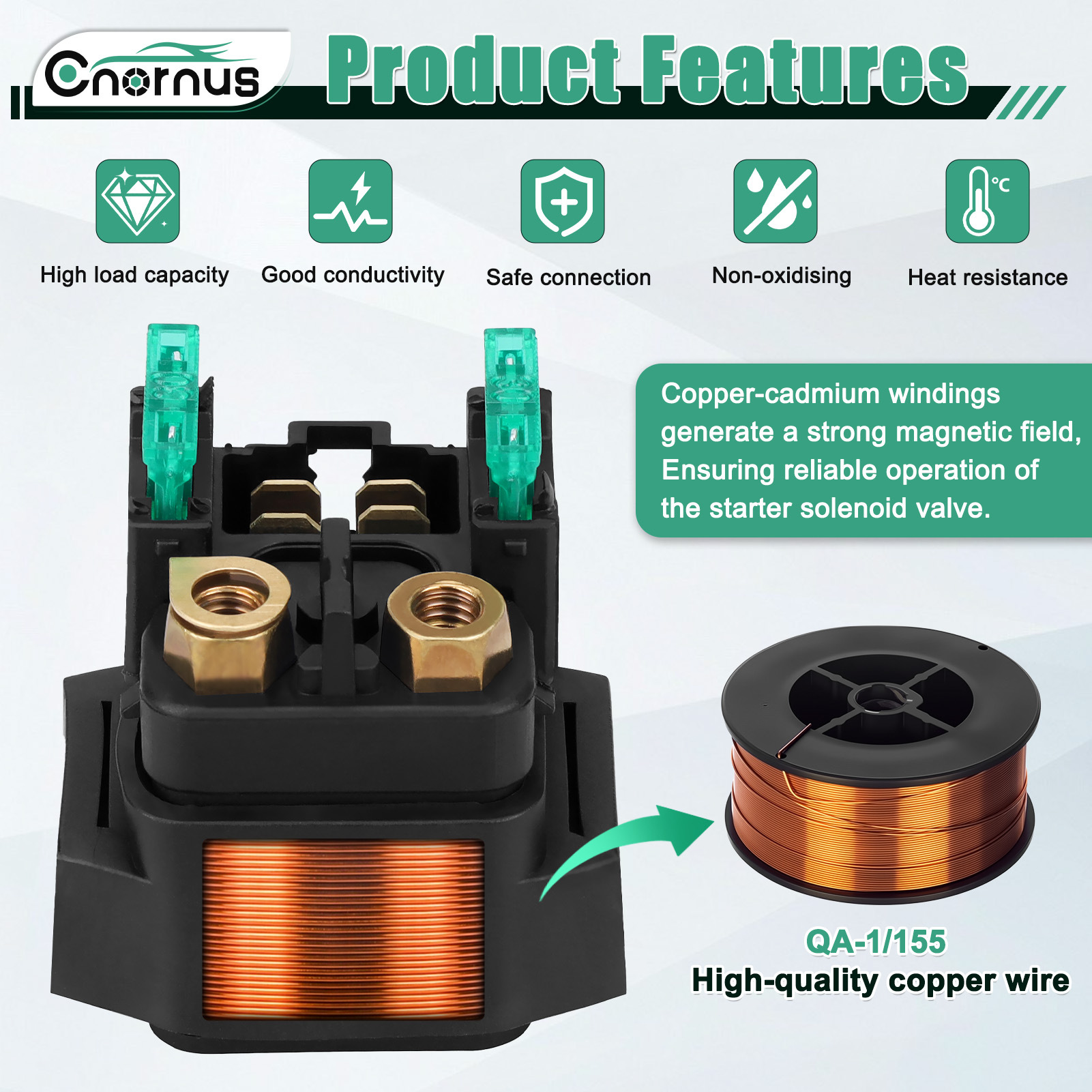 Starter Relay Fits for Yamaha Atv Raptor 350 660 Grizzly 350 660