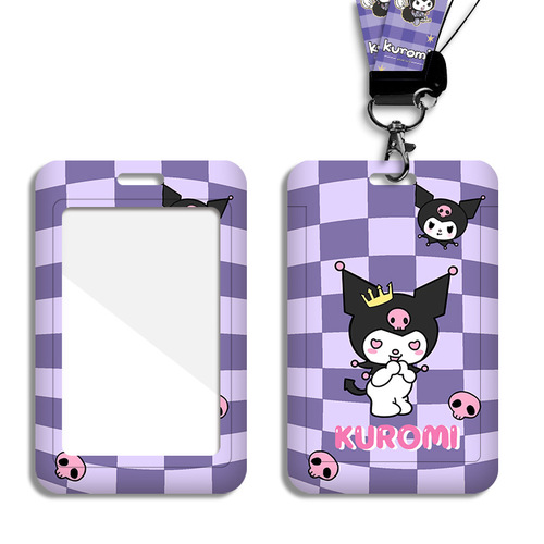 Student Card Set Cute Cartoon Campus Card Document Set Kuromi Bus Hard Card Set Sanrio Work Permit Brand