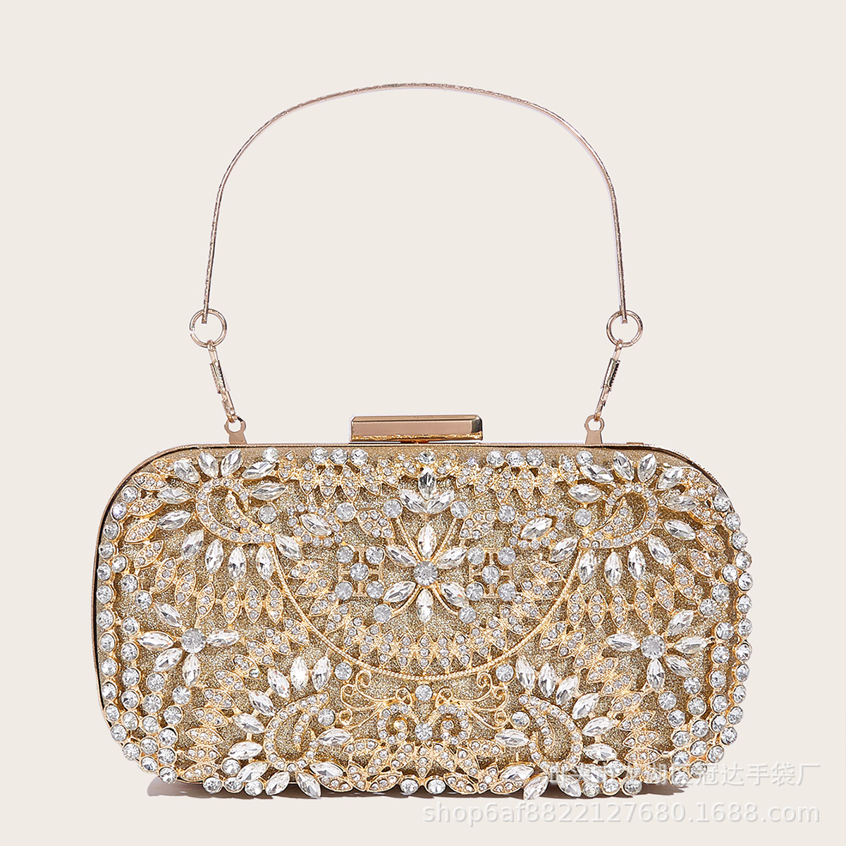 2023 transfronterizo nuevo bolso de noche incrustado en diamantes con cheongsam vestido bolso de noche bolso de mujer europeo y americano explosión transfronteriza