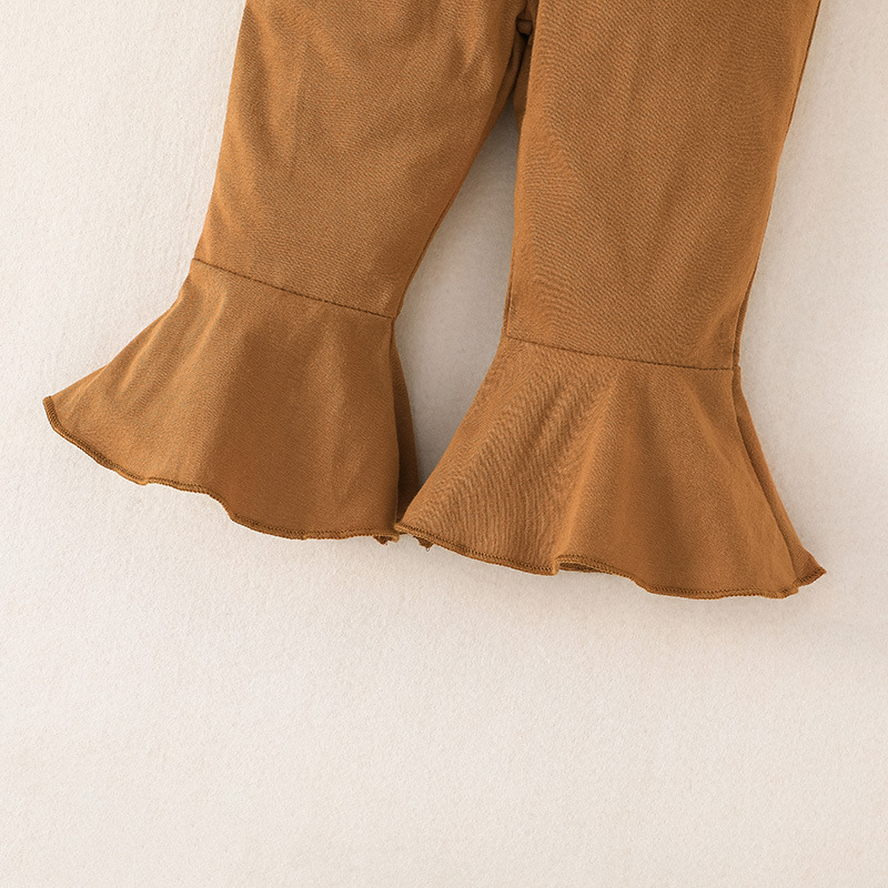 Blumen Set Für Mädchen Mit Oberteil Hose Und Kopftuch 3-teilig_voghion.com