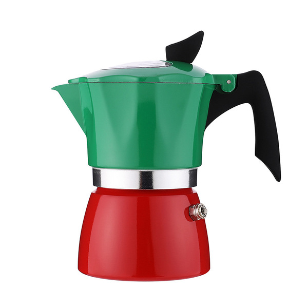 New dual -colored transparent covered new -handed coffee Mocha pot…