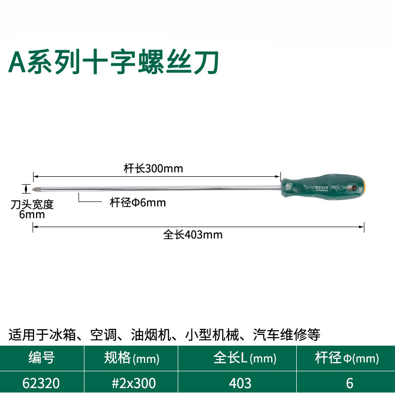 Destornillador de cabeza de rábano pequeño destornillador de ciruela de boca plana cruzada
