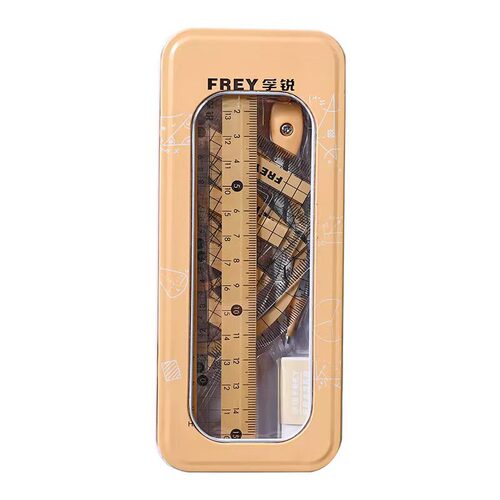 Set of Compass, Ruler, Triangle, Straightedge, Protractor - Combining Student High-End Multifunctional Exam Drawing Tools