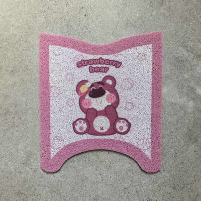 Electric Motorcycle Waterproof Anti-Slip 80-H – Electric vehicle foot mat - light-7080-m-strawberry-bear
