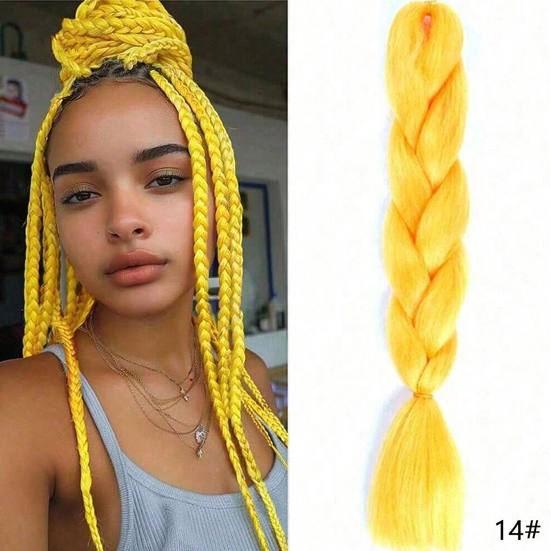 Peruca de trenza africana mujer color trenza artefacto de alta temperatura seda de trenza cabello cabello cab