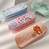 Double-layer cute children's capacious pencil case for elementary school students, internet celebrity, wholesale