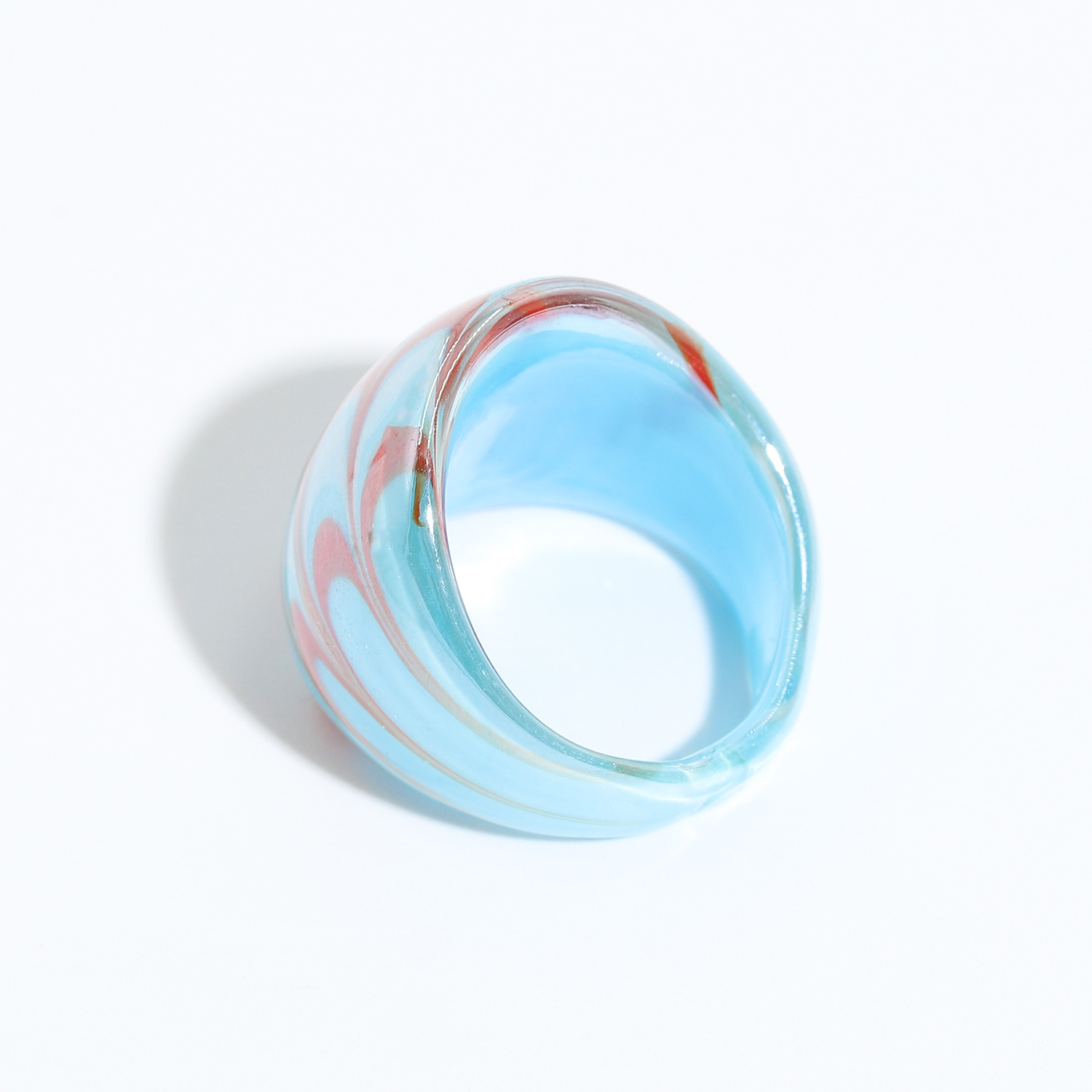 Simple Big Ring Glazed Ring Wholesale display picture 37