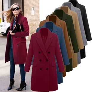 Jackets Black Long Trench for Coat Warm Women Jacket Winter