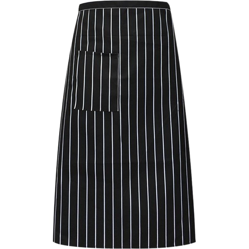 Delantal de chef, media sección, cuello halter, cafetería de hotel, restaurante occidental, camarero, delantal de trabajo, una pieza de personalización