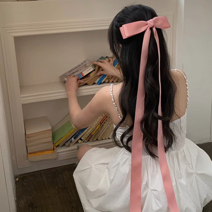 Women's Sweet Bow Knot Satin Hair Clip display picture 4