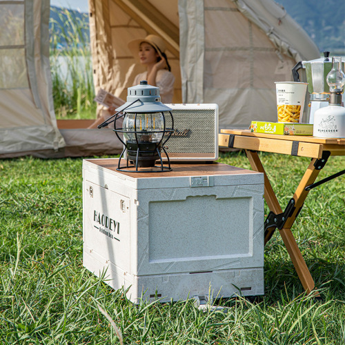 Outdoor foldable table storage box camping picnic car organizer storage box