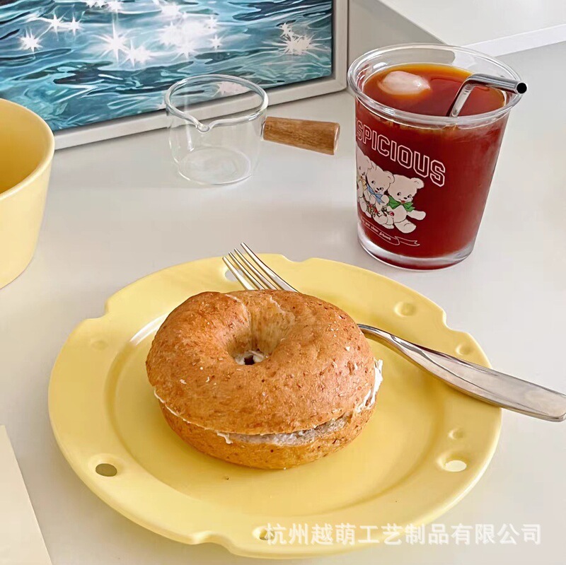 Cheese Plate Cheese Plate Korean ins Wind Irregular Ceramic Plate Wholesale High Color Value Breakfast Plate Internet Celebrity Photo Cheese Plate Cheese Plate Korean ins Wind Irregular Ceramic Plate Wholesale High Color Value Breakfast Plate Internet Celebrity Photo