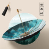 The new model of 30 % off 16 bone hands open rain and rain, two uses ancient style, creative parasol plus logo gift umbrella, folding umbrella umbrella