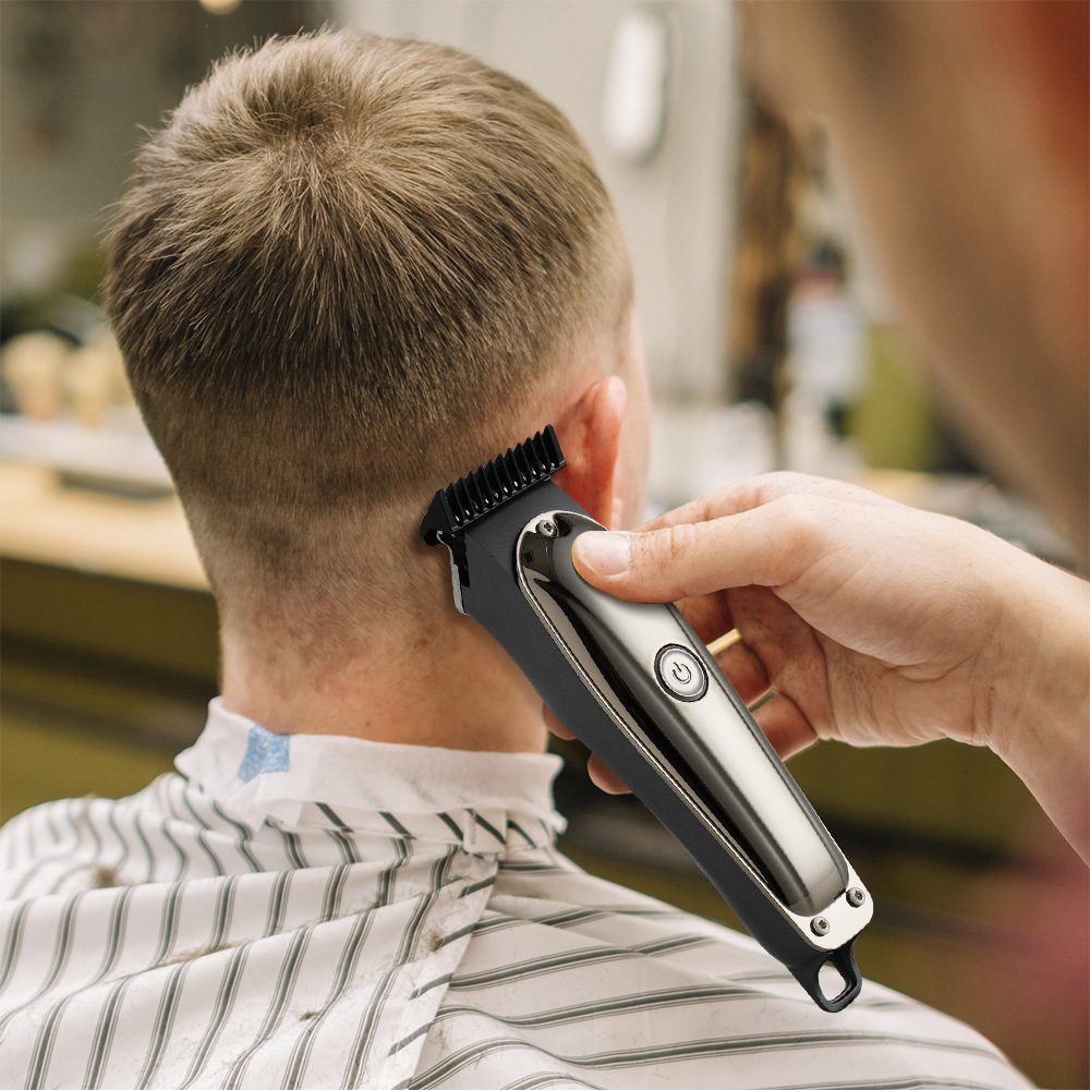 Estrella ganadora transfronteriza nuevo eléctrico Barber afeitado USB interfaz hogar portátil Barber tijeras traje