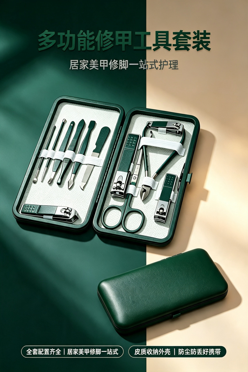 Shenzhen Baolong 18-teiliges Schönheits-Maniküre-Set des Herstellers, Maniküre-, Augenbrauen- und Pediküre-Set